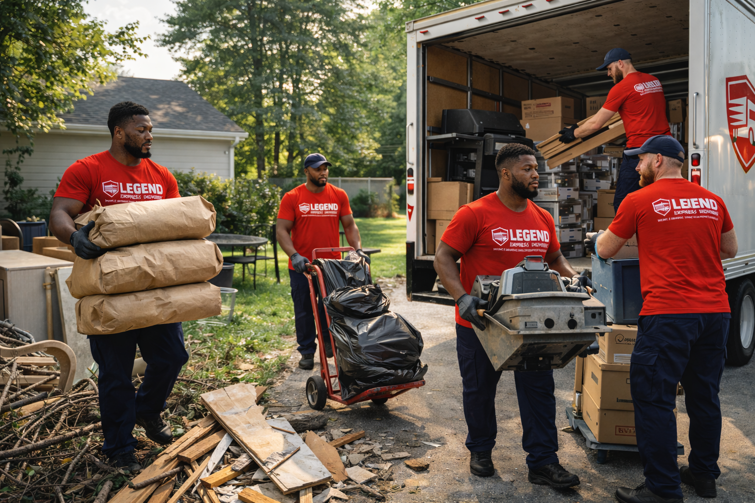 Complete basement clean out service
