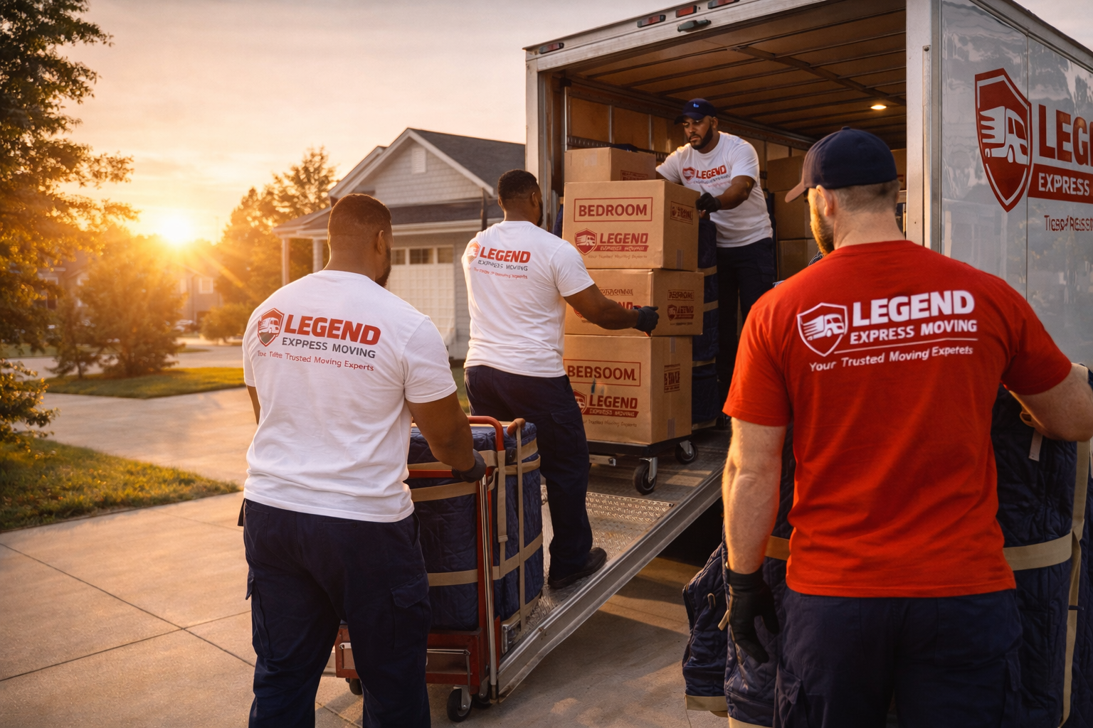 Organized packing boxes