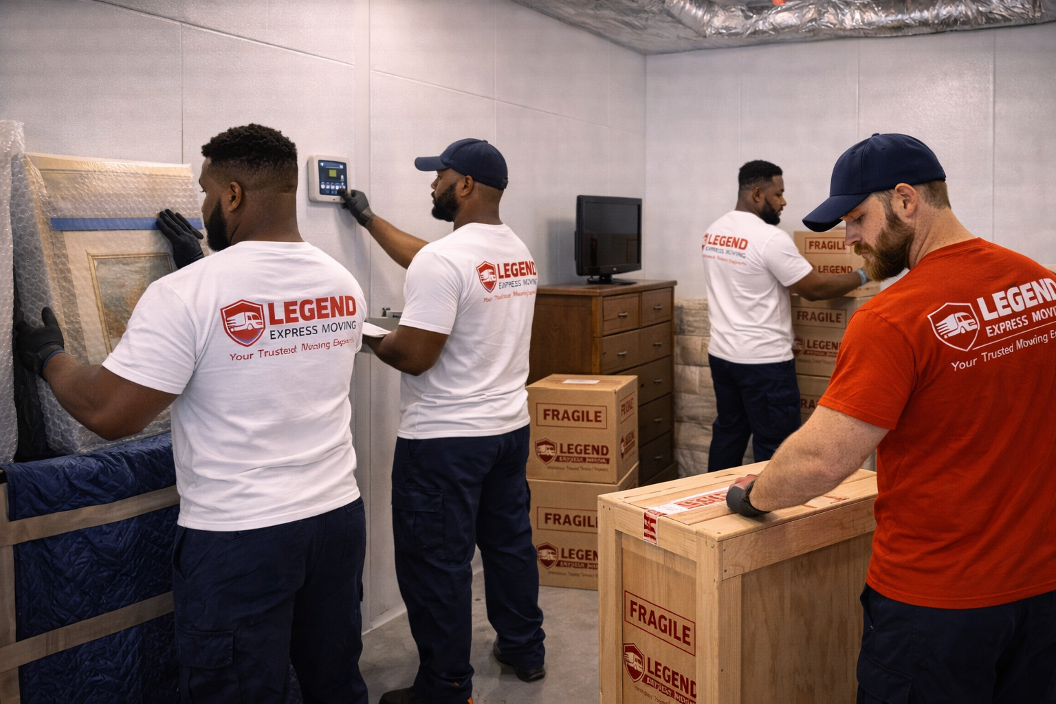 Secure storage facility with surveillance cameras and access control