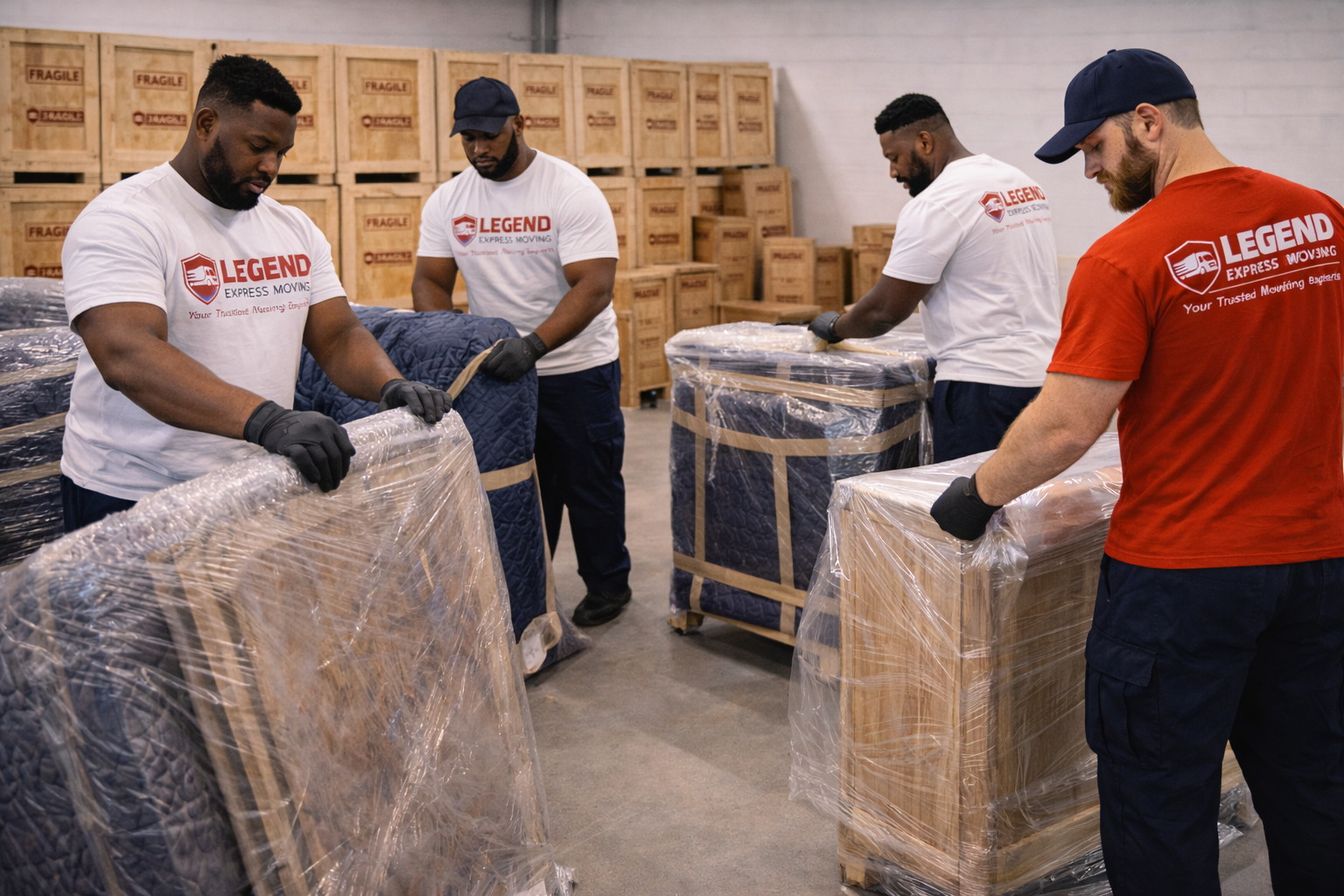 Wide loading dock area for easy access to storage units